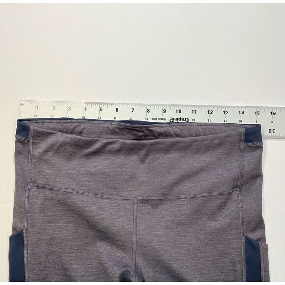 Athleta Womens Ultimate Stash Pocket Heather 7/8 Tight Blue HearthRose SizeLarge - Picture 6 of 16